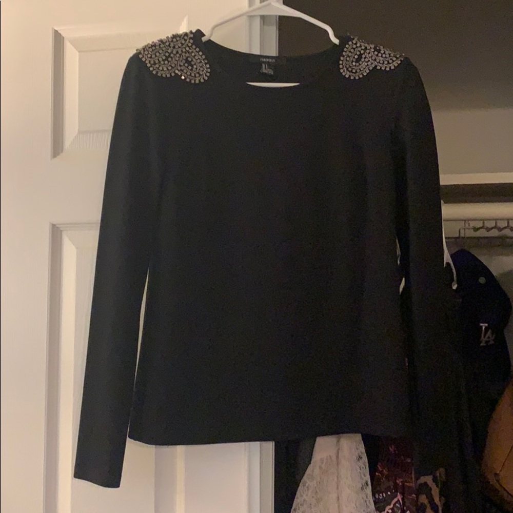 Black long sleeved shirt